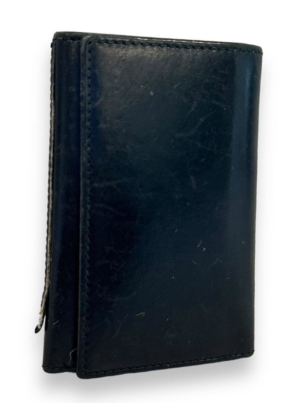 Gucci Black Leather Key Holder Wallet Organizer 5 Hook Vintage